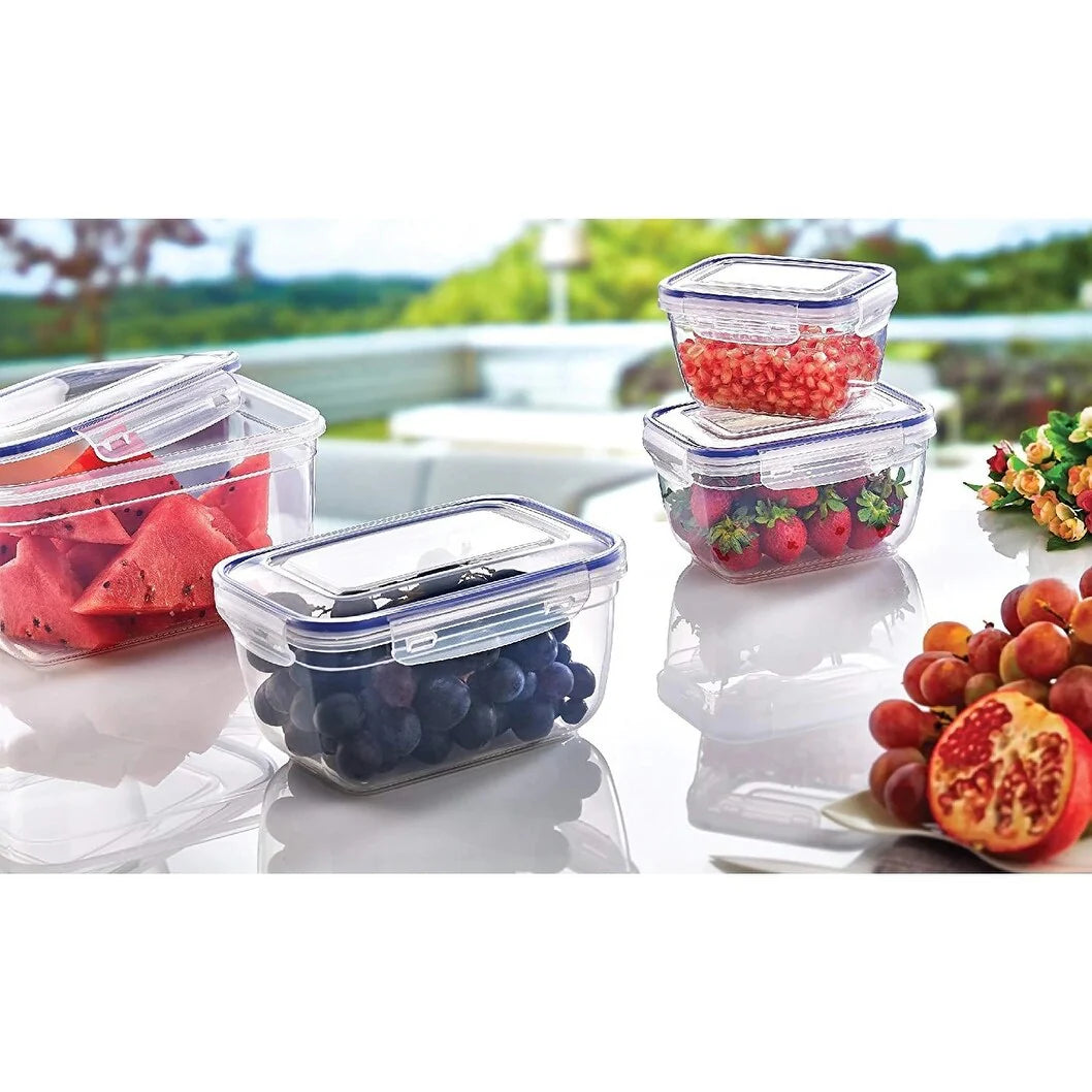 3 Pack Deep Rectangular Sealed Containers - 20 oz., 33 oz.,60 oz.