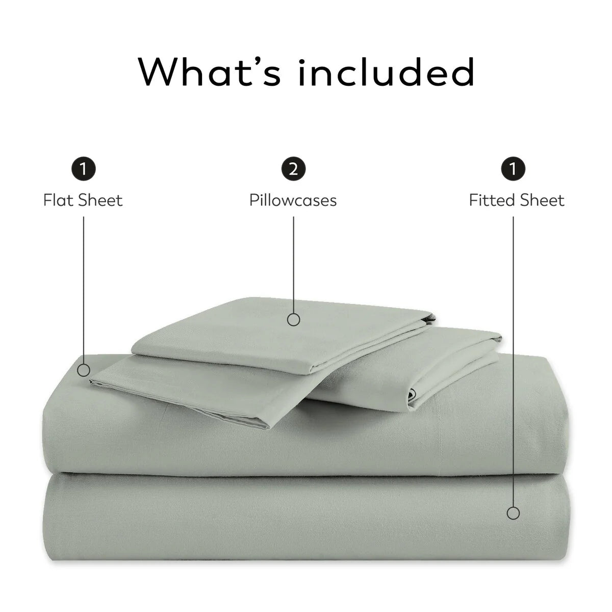 Color Sense 1200TC Premium Cotton-Blend Wrinkle-Resistant Sheet Set
