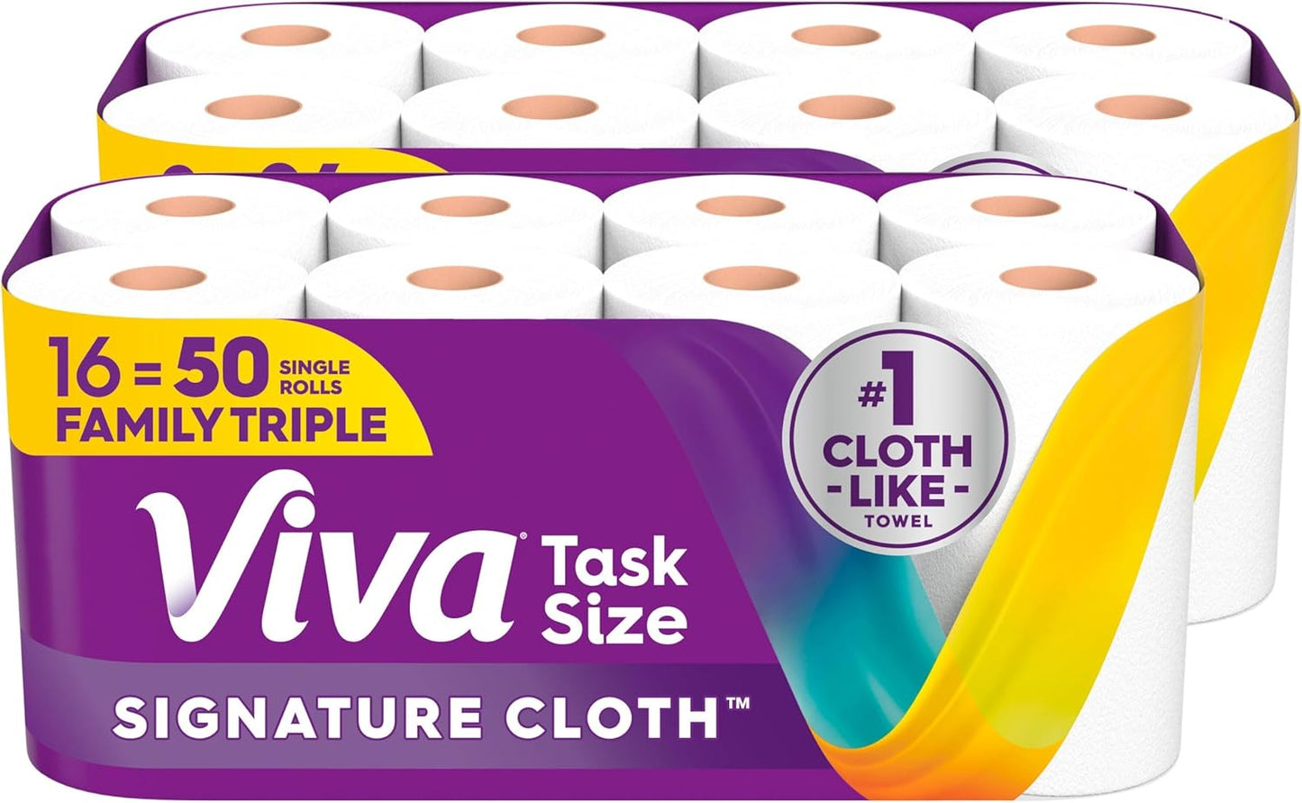 Viva Signature Cloth Paper Towels, Choose-A-Sheet Size, 3 Double Rolls, 86 Sheets per Roll (Packaging May Vary)