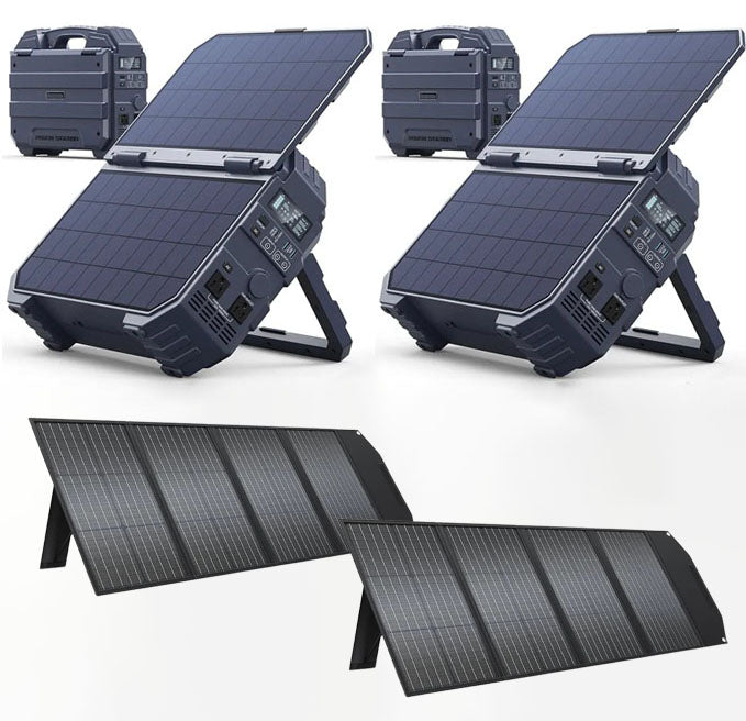 Spring Saleš„Last Day Buy 1 Get 1 Freeš„Portable Power Station with Built-in Solar Panel