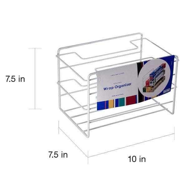 Organized Living White Kitchen Wrap Organizer