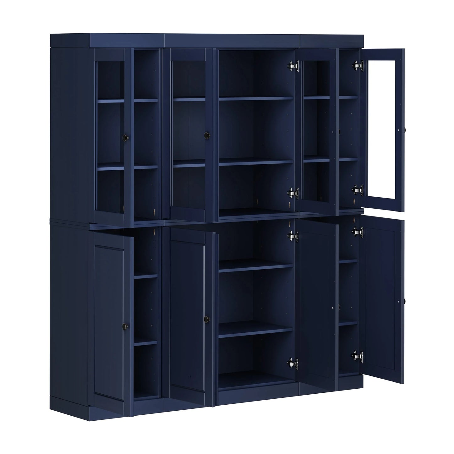 100% Solid Wood 65" Kitchen China Pantry Buffet by Palace Imports - 65" x 71.5"