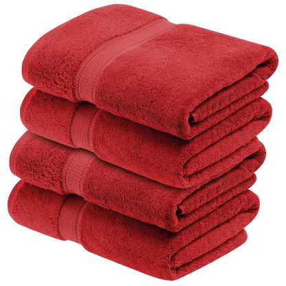 Superior Egyptian Cotton Pile Heavyweight Bath Towel Set of 4