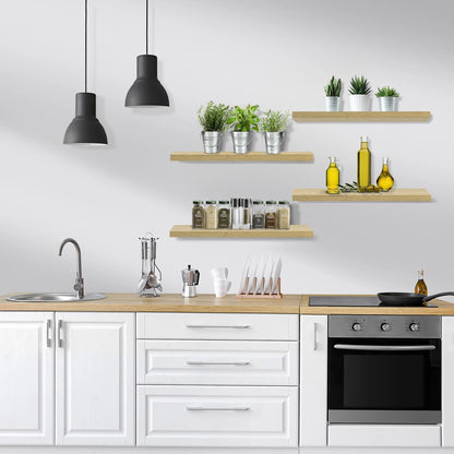 Sorbus Floating Wall Shelves Wall Mounted (4 Pack)