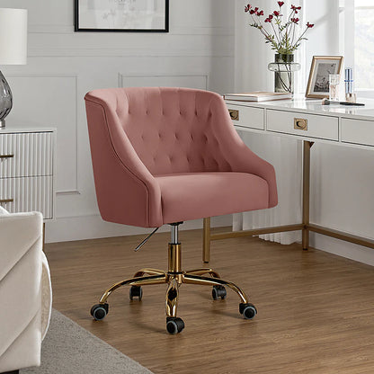 Penelope Velvet Tufted Office Chair