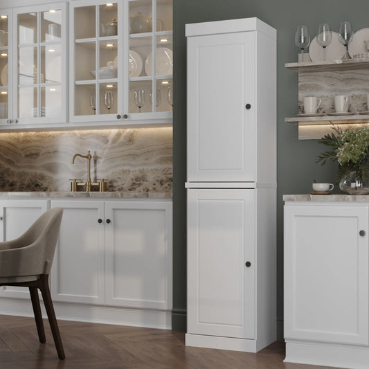 100% Solid Wood 16.5" Kitchen Pantry Cabinet with Doors by Palace Imports