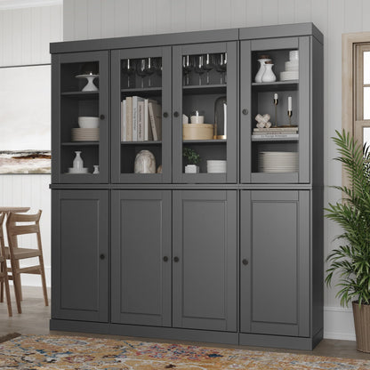 100% Solid Wood 65" Kitchen China Pantry Buffet by Palace Imports - 65" x 71.5"