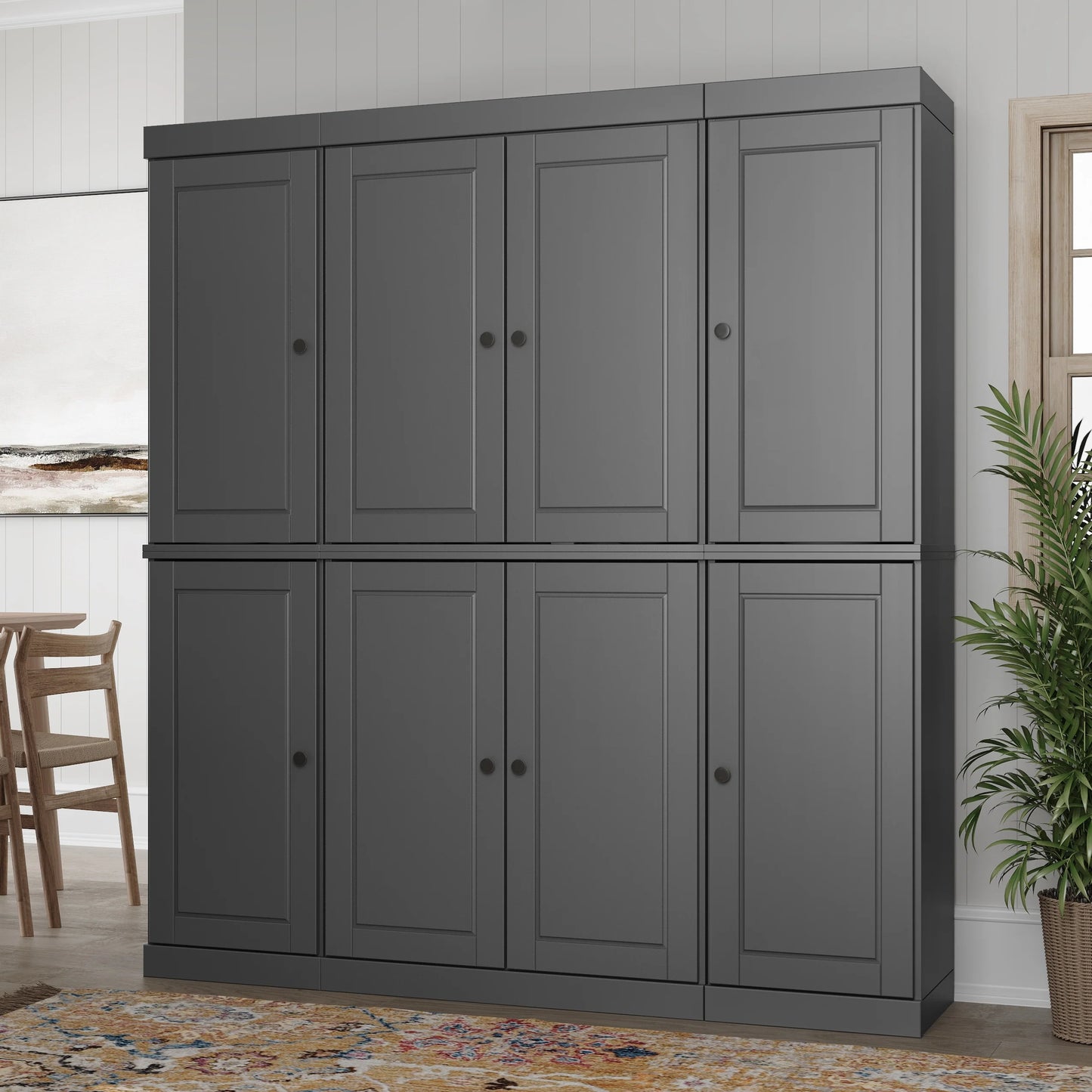 100% Solid Wood 65" Kitchen China Pantry Buffet by Palace Imports - 65" x 71.5"