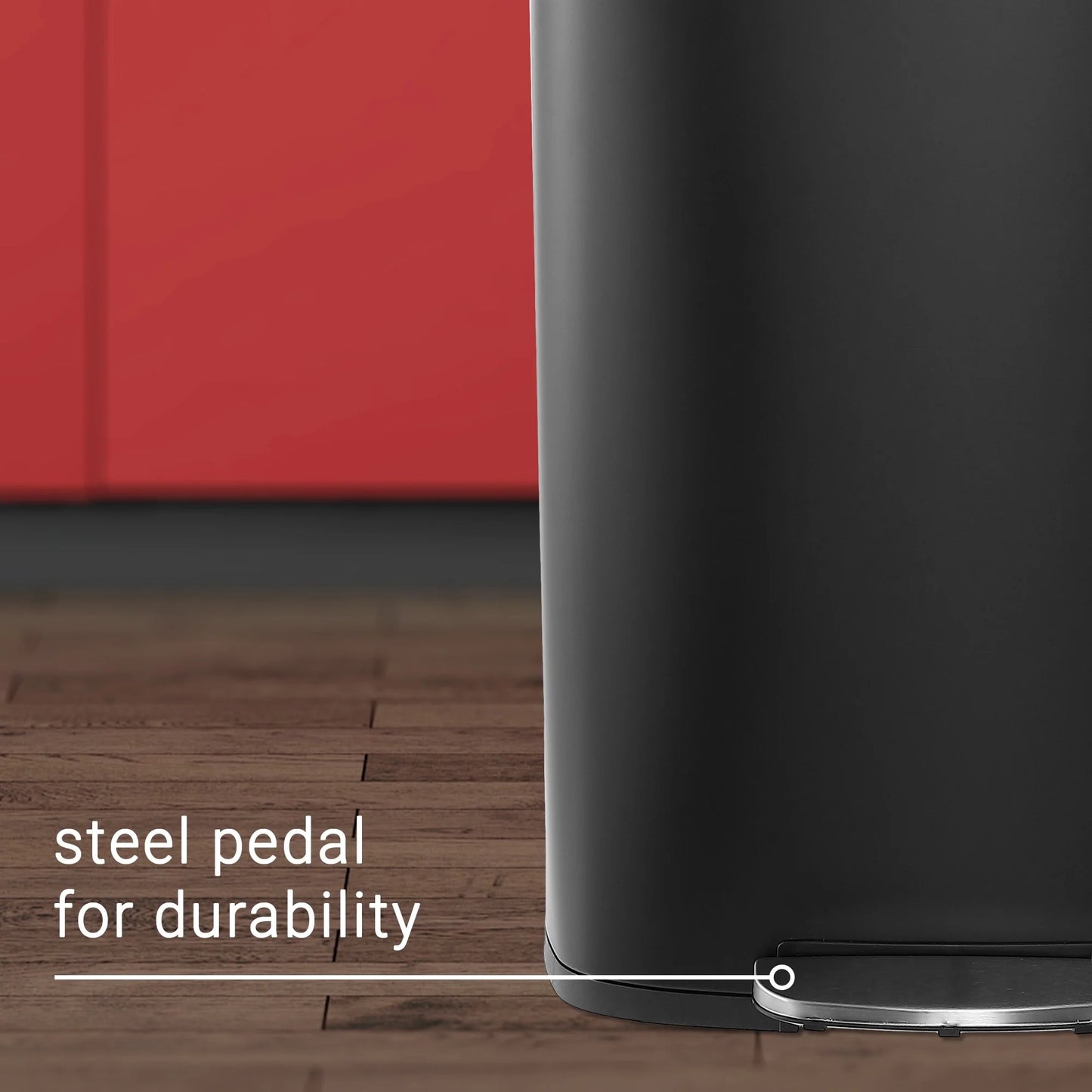 happimess 13-Gallon Trash Can with Soft-Close Lid and FREE Mini Trash Can