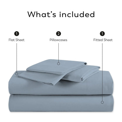 Color Sense 1200TC Premium Cotton-Blend Wrinkle-Resistant Sheet Set