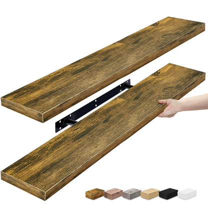 Sorbus Long Floating Shelves for Wall Set of 2 - 35"L x 9"W x 1.5"H
