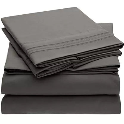 Brushed Microfiber Hypoallergenic 4 pcs Bedsheet Set