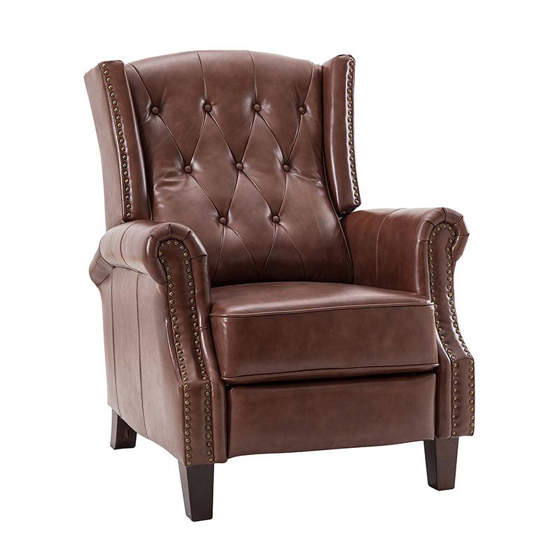 Ryland Genuine Leather Manual Recliner