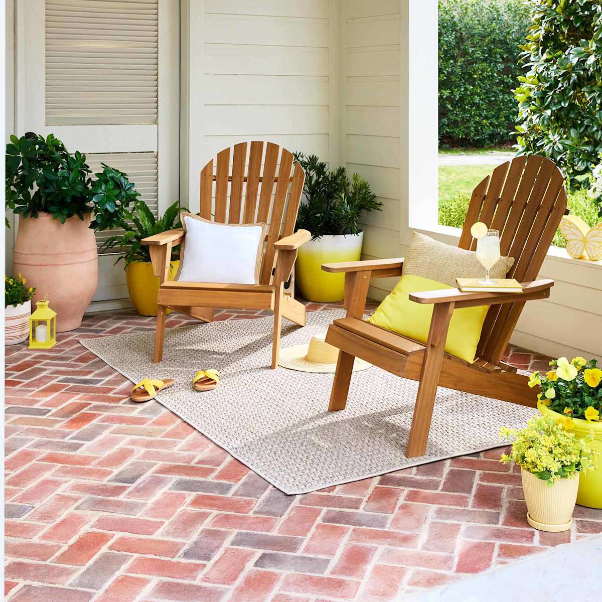 Adirondack Natural Wood Patio Chair