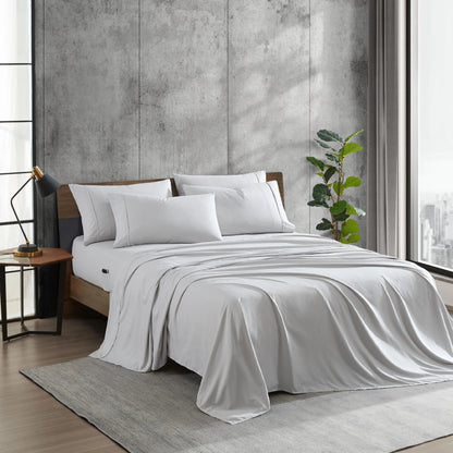 Kenneth Cole Solution Recyled Polyester Solid Bonus Sheet Set