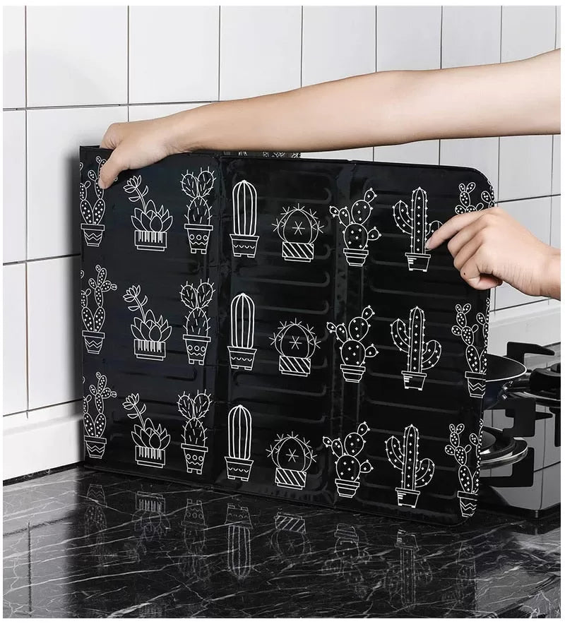 Aluminum Foldable Kitchen Gas Stove Baffle Plate