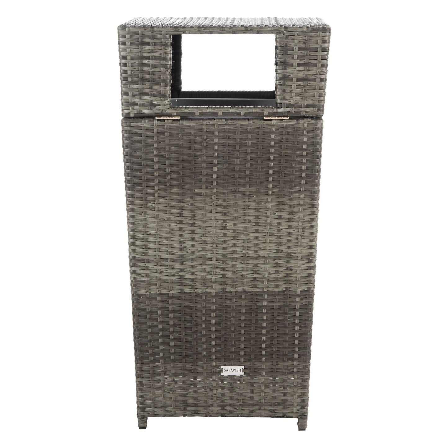 SAFAVIEH Outdoor Jennie Trash Bin (Fully Assembled)