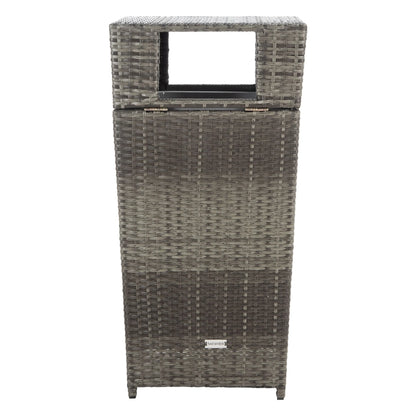 SAFAVIEH Outdoor Jennie Trash Bin (Fully Assembled)