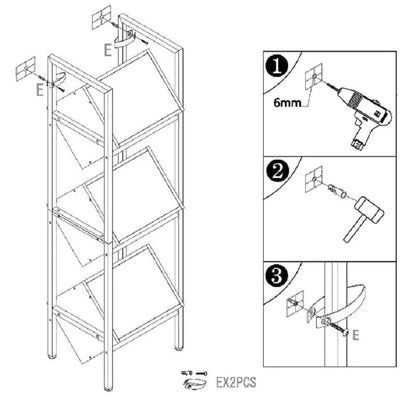Vertical Standing Basket Storage Tower for Kitchen Bathroom Living Room