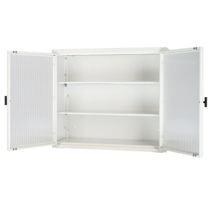 Retro Style Glass Door Wall Cabinet