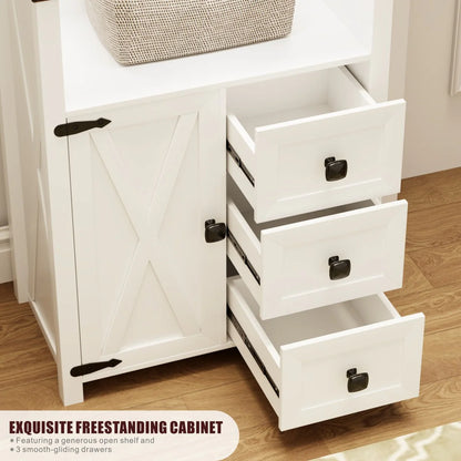 23.62"Accent Cabinet with drawers and storage - N/A