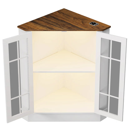 20"Wide Corner Storage Cabinet - N/A