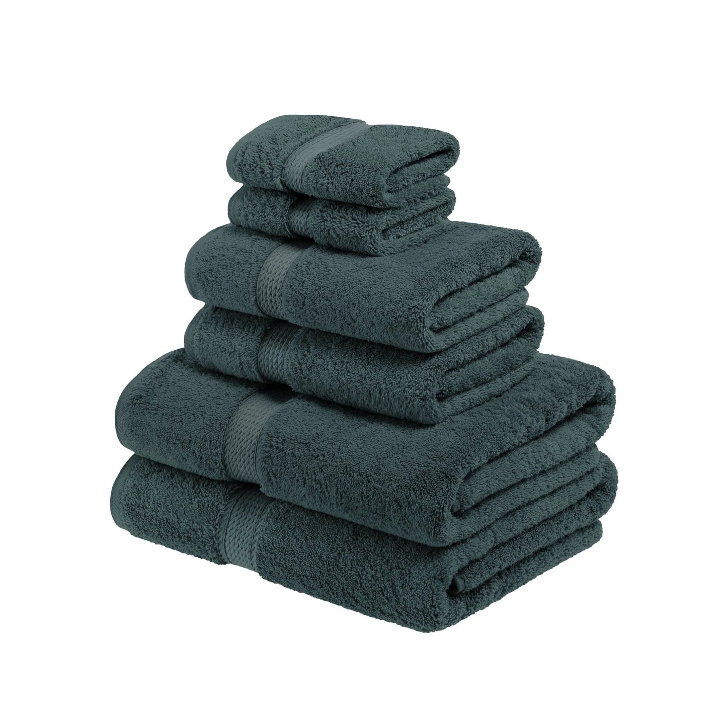 Superior Egyptian Cotton Pile Heavyweight 6-Piece Towel Set