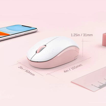 seenda Wireless Mouse, 2.4G Noiseless Mouse with USB Receiver - Portable Computer Mice for PC, Tablet, Laptop with Windows System - Mint Green