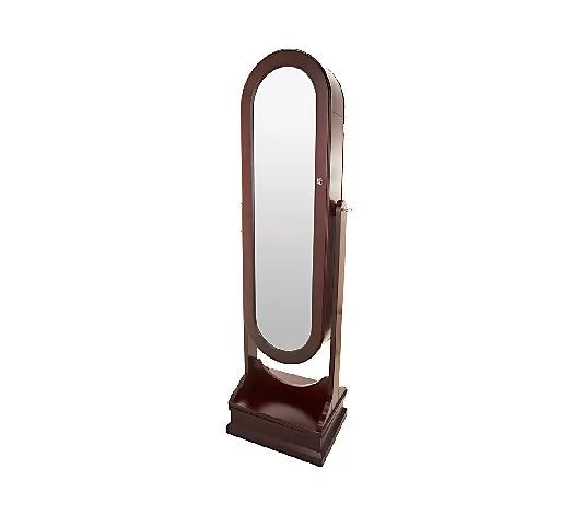 💥Clearance Sale - Gold & Silver Safekeeper Oval Spinning Jewelry Cabinet