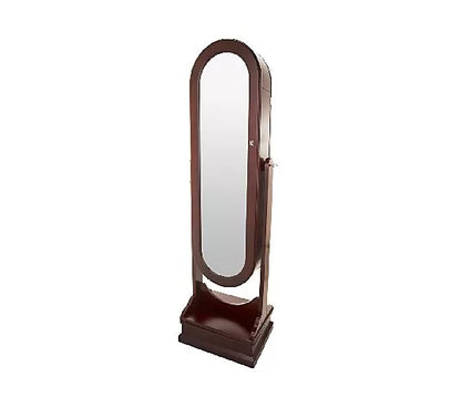 💥Clearance Sale - Gold & Silver Safekeeper Oval Spinning Jewelry Cabinet