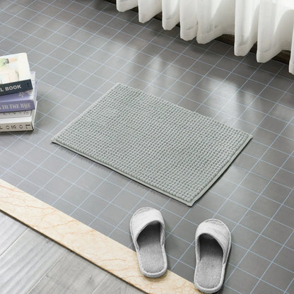 Subrtex Luxury Chenille Bath Rugs Soft Bathroom Mats