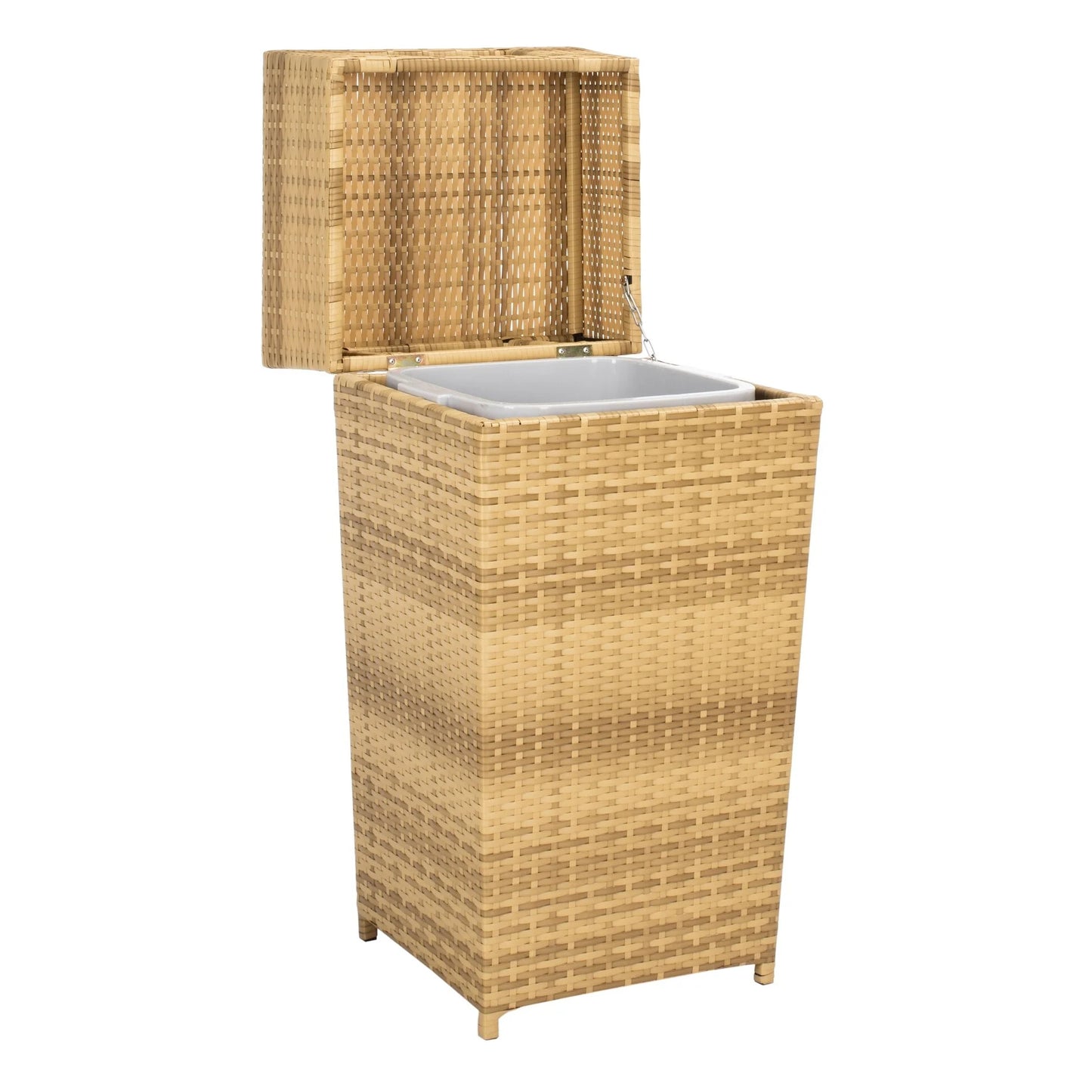 SAFAVIEH Outdoor Jennie Trash Bin (Fully Assembled)