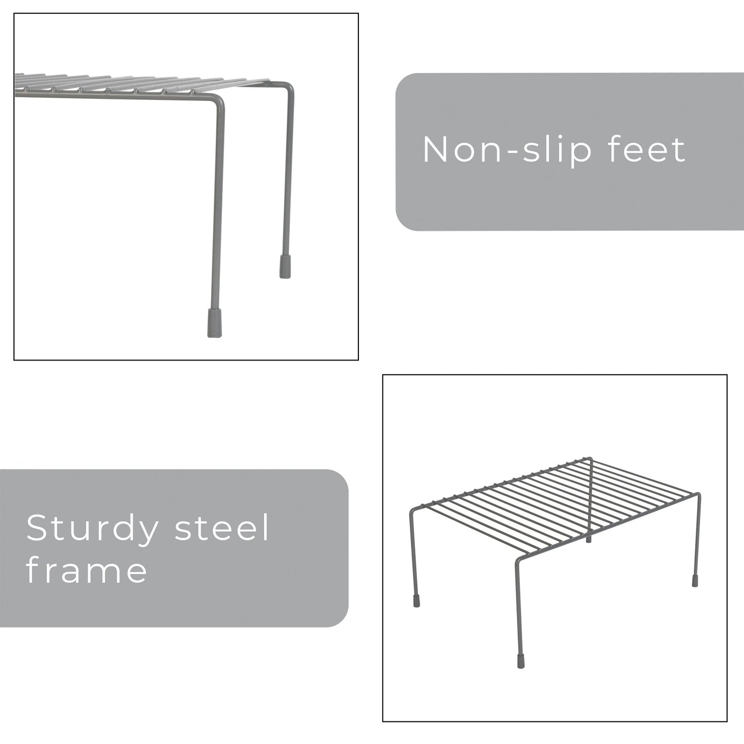 Smart Design Cabinet Storage Shelf Rack - 8.5 x 13.25 inch