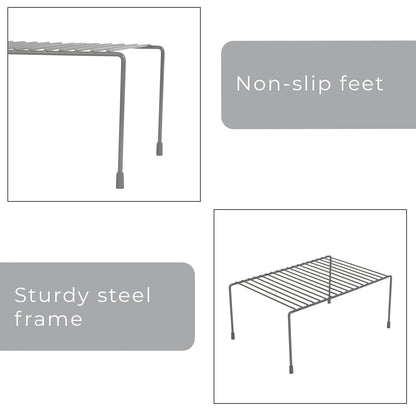 Smart Design Cabinet Storage Shelf Rack - 8.5 x 13.25 inch