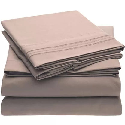 Brushed Microfiber Hypoallergenic 4 pcs Bedsheet Set