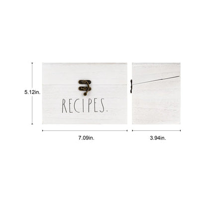 Rae Dunn Antique Recipe Box - Dividers not Included