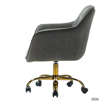 Jovida Velvet Tufted Office Chair
