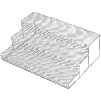 YBM Home Kitchen Mesh 3 Tier Spice Rack Step Shelf Organizer, Multipurpose,