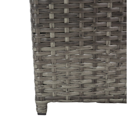 SAFAVIEH Outdoor Jennie Trash Bin (Fully Assembled)