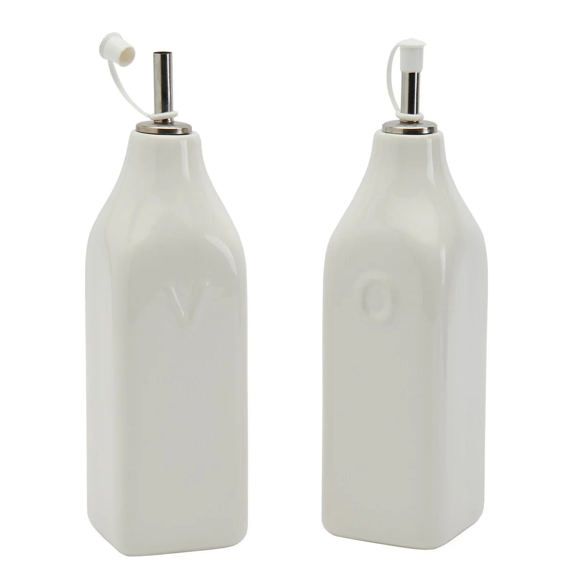 Denmark Tools for Cooks White Ceramic Oil & Vinegar Cruet Set