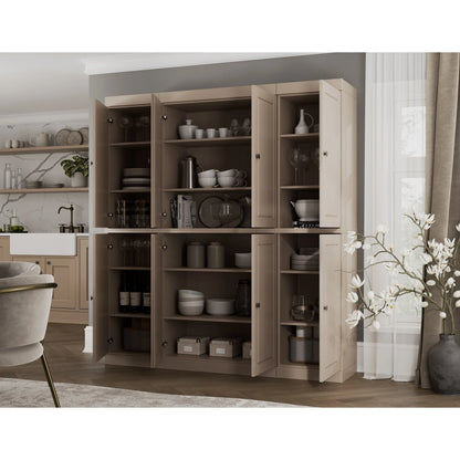 100% Solid Wood 65" Kitchen China Pantry Buffet by Palace Imports - 65" x 71.5"