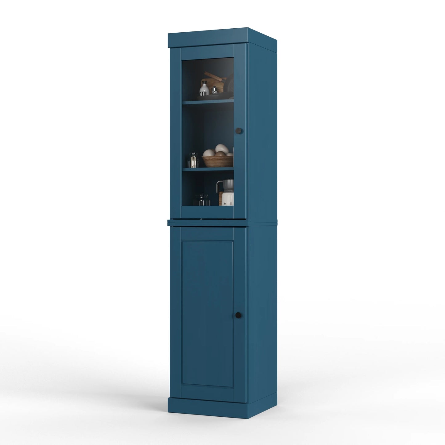 100% Solid Wood 16.5" Kitchen Pantry Cabinet with Doors by Palace Imports