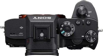 Sony a7R III Mirrorless Camera: 42.4MP Full Frame High Resolution Interchangeable Lens Digital Camera with Front End LSI Image Processor, 4K HDR Video and 3" LCD Screen - ILCE7RM3/B Body, Black