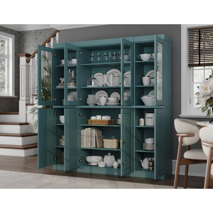 100% Solid Wood 65" Kitchen China Pantry Buffet by Palace Imports - 65" x 71.5"