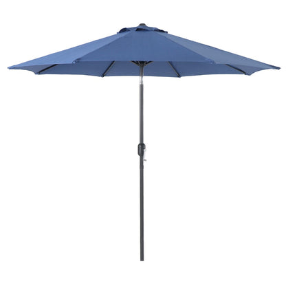 Navy Blue Crank & Tilt Round Patio Umbrella, 9'