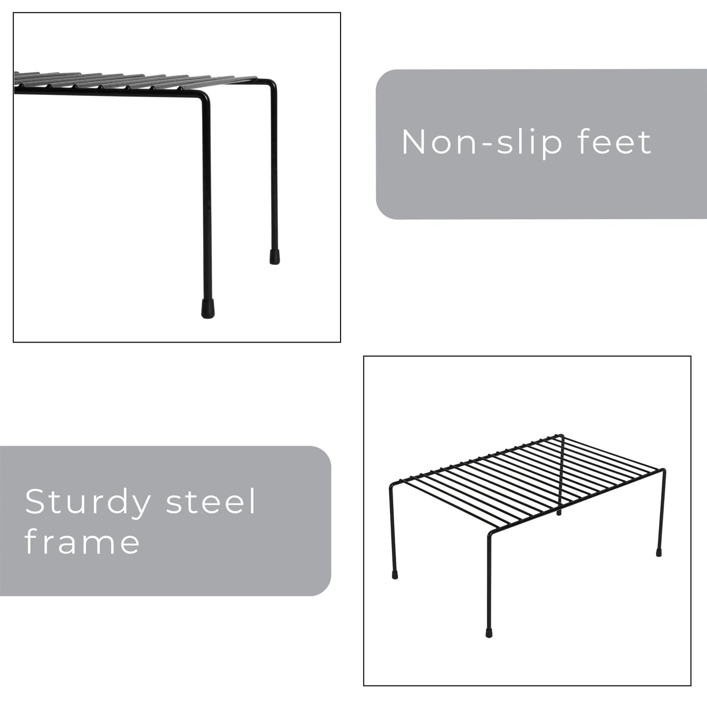Smart Design Cabinet Storage Shelf Rack - 8.5 x 13.25 inch