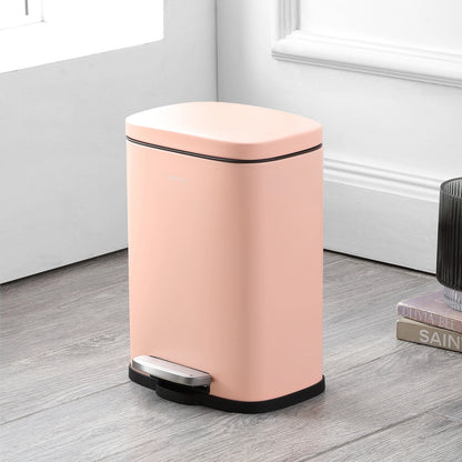 happimess 13-Gallon Trash Can with Soft-Close Lid and FREE Mini Trash Can