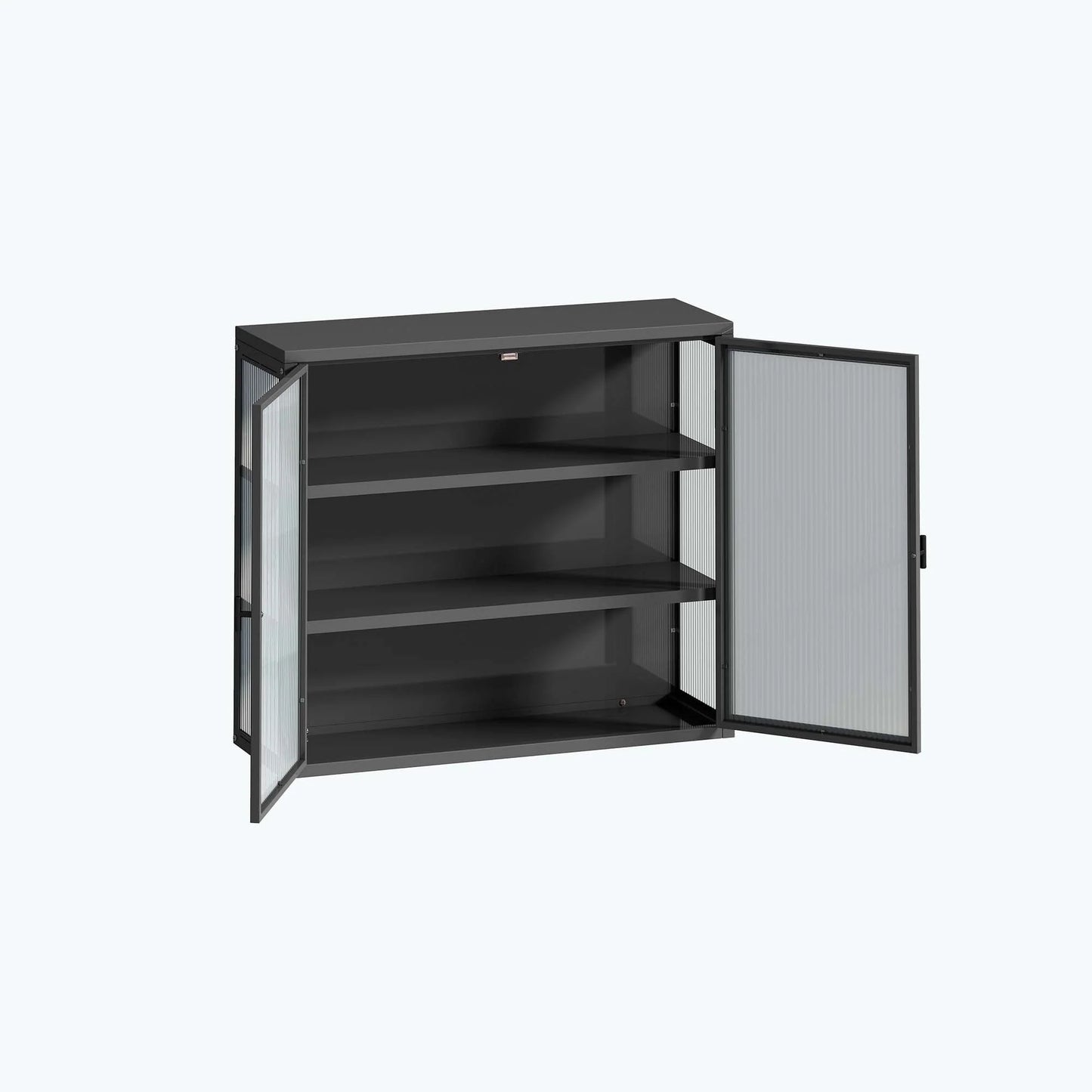 Retro Style Glass Door Wall Cabinet