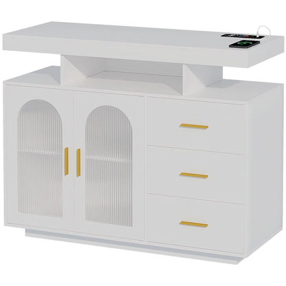 39''Wide Sideboard With LED Light - N/A