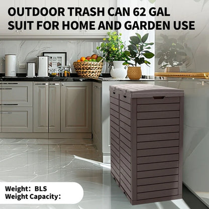 Resin Step On Curbside Trash Can & Recycling Bin